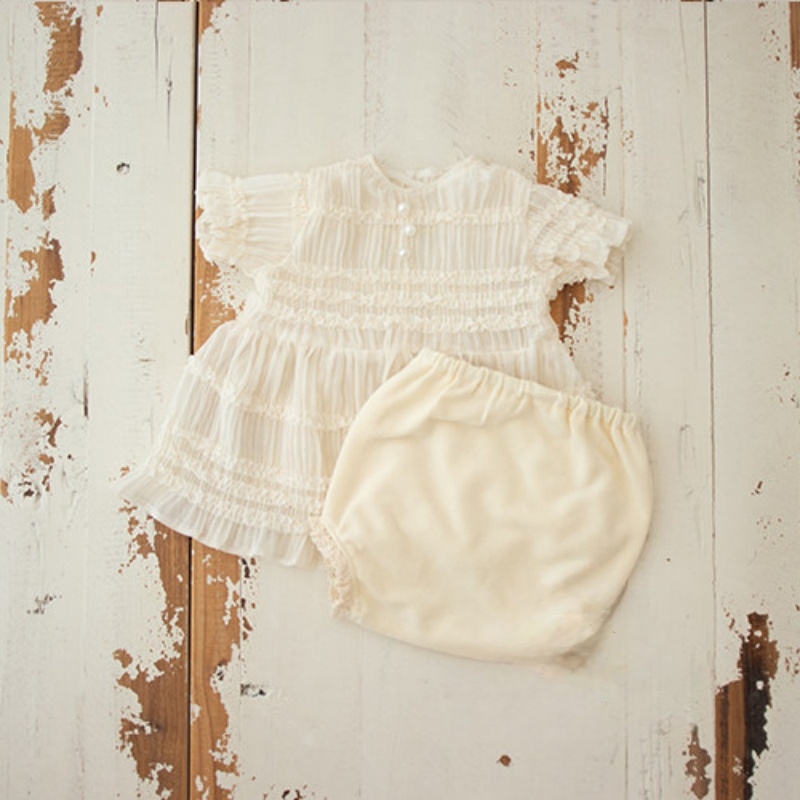 Baby Girl Dress With Headband Swan Set - Newborn Photography Props - Image 3